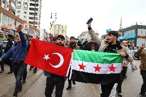 Syrians In Ankara Celebrate Fall Of Assad Regime