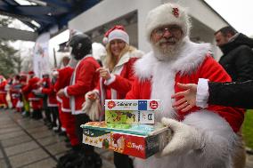 Santas On Wheels Bring Gifts To Kids In Need