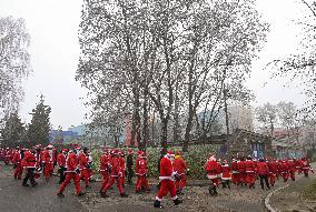 Santas On Wheels Bring Gifts To Kids In Need