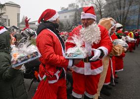 Santas On Wheels Bring Gifts To Kids In Need