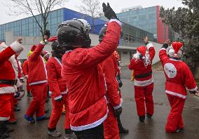 Santas On Wheels Bring Gifts To Kids In Need