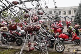 Santas On Wheels Bring Gifts To Kids In Need