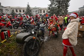 Santas On Wheels Bring Gifts To Kids In Need