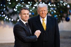 Trump, Macron, Zelensky Meeting at the Elysee - Paris