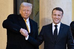 Trump, Macron, Zelensky Meeting at the Elysee - Paris