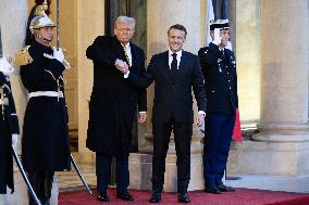 Trump, Macron, Zelensky Meeting at the Elysee - Paris