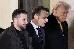 Trump, Macron, Zelensky Meeting at the Elysee - Paris