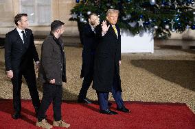 Trump, Macron, Zelensky Meeting at the Elysee - Paris