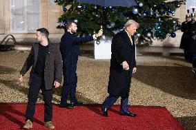 Trump, Macron, Zelensky Meeting at the Elysee - Paris