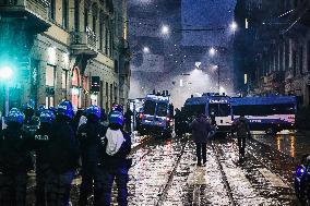 Protesters Clash With Police Outside The Prima Della Scala 2024 Of Giuseppe Verdi’s Opera La Forza Del Destino In Milan