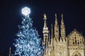 The Lighting Ceremony Of The Christmas Tree Of The Olympic And Paralympic Games In Milan