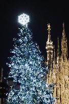 The Lighting Ceremony Of The Christmas Tree Of The Olympic And Paralympic Games In Milan