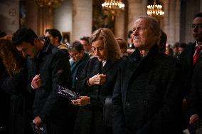 Second mass at Notre-Dame de Paris cathedral on the day of its re-opening