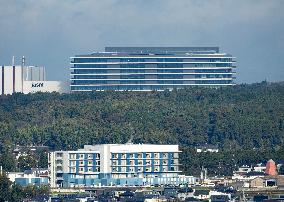 JASM (Japan Advanced Semiconductor Manufacturing) exterior, logo and signage