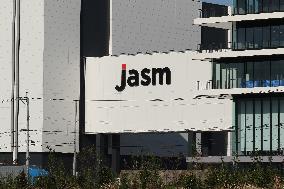 JASM (Japan Advanced Semiconductor Manufacturing) exterior, logo and signage