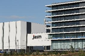 JASM (Japan Advanced Semiconductor Manufacturing) exterior, logo and signage