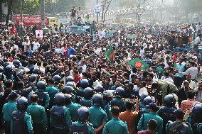 BNP Supporters Protest - Dhaka