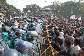 BNP Supporters Protest - Dhaka