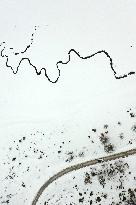 Snow Covered Mavrovo National Park - North Macedonia