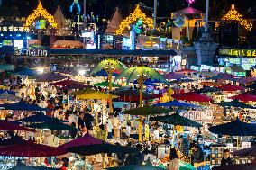 Starlight Night Market In Jinghong City - China