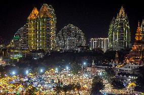 Starlight Night Market In Jinghong City - China