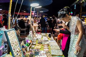 Starlight Night Market In Jinghong City - China