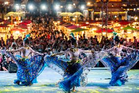 Starlight Night Market In Jinghong City - China