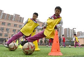 Pupils Soccer Exercise