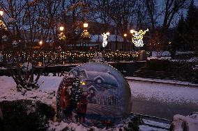 Christmas lights in Kharkiv