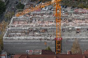 Residential Buildings Under Construction in Shanghai