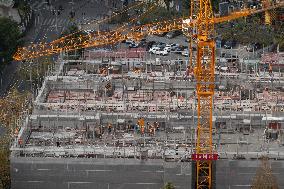 Residential Buildings Under Construction in Shanghai