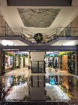 Rainy Evening In Munich During Christmas Season