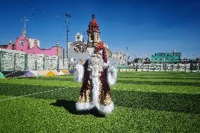 Santa Claus Illuminated  For Chriostmas Season