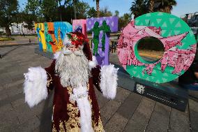 Santa Claus Illuminated  For Chriostmas Season