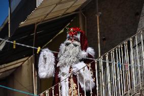 Santa Claus Illuminated  For Chriostmas Season