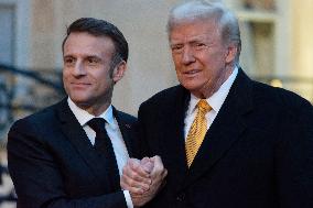 Trilateral Talk Between Trump, Macron And Zelensky