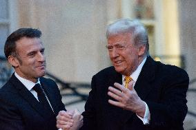 Trilateral Talk Between Trump, Macron And Zelensky