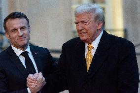 Trilateral Talk Between Trump, Macron And Zelensky