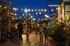 Annual Christmas Market At Bahnwaerter Thiel In Munich