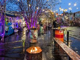 Annual Christmas Market At Bahnwaerter Thiel In Munich