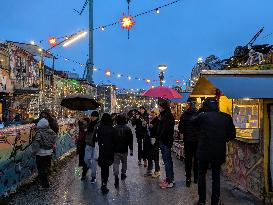 Annual Christmas Market At Bahnwaerter Thiel In Munich