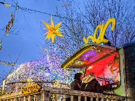 Annual Christmas Market At Bahnwaerter Thiel In Munich