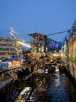 Annual Christmas Market At Bahnwaerter Thiel In Munich