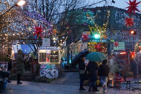 Annual Christmas Market At Bahnwaerter Thiel In Munich