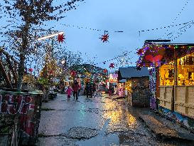 Annual Christmas Market At Bahnwaerter Thiel In Munich