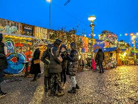 Annual Christmas Market At Bahnwaerter Thiel In Munich