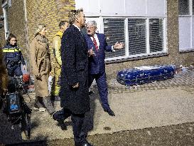 Royals Visiting The Disaster Site On The Tarwekamp - The Hague