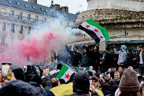 Members Of The Syrian Community Celebrate The Fall Of Syrian President Bashar Al-Assad