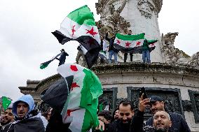 Members Of The Syrian Community Celebrate The Fall Of Syrian President Bashar Al-Assad