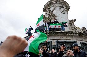 Members Of The Syrian Community Celebrate The Fall Of Syrian President Bashar Al-Assad